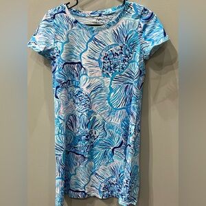 Lilly Pulitzer Blue and Pink Patterned Dress